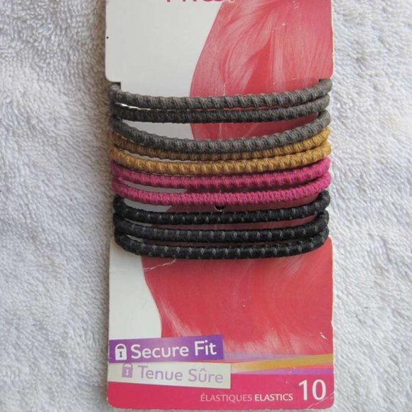10 Goody Stay Put Slide Proof Hold Fit Hair Bands - Picture 2 of 6